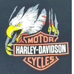 Harley-Davidson Motorcycles TShirt L Black Cotton Mens Tee West Palm Beach Sz L